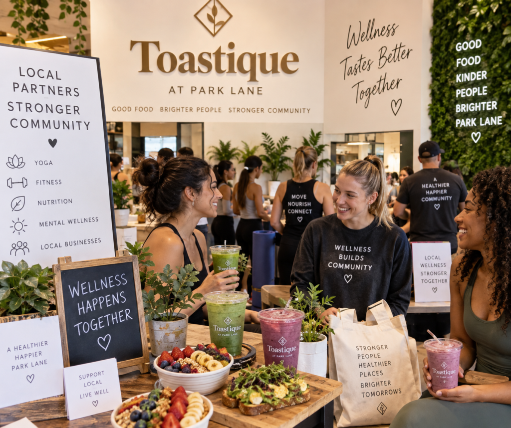Toastique at Park Lane Looks to Build Community Through Local Wellness Partnerships